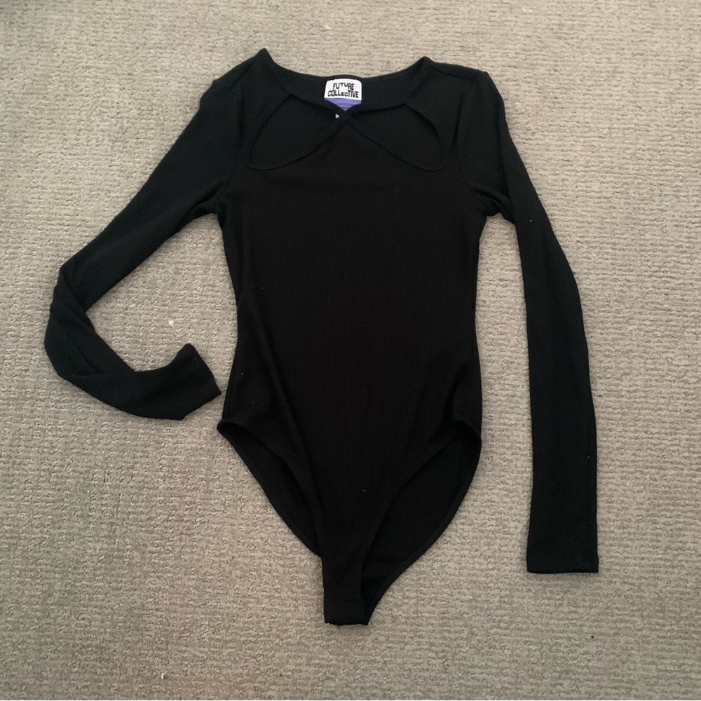 NWOT FUTURE COLLECTIVE BLACK BODYSUIT